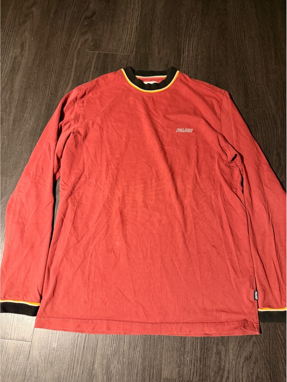 Palace Skateboards Red Ringer Turtleneck L/S Tee L